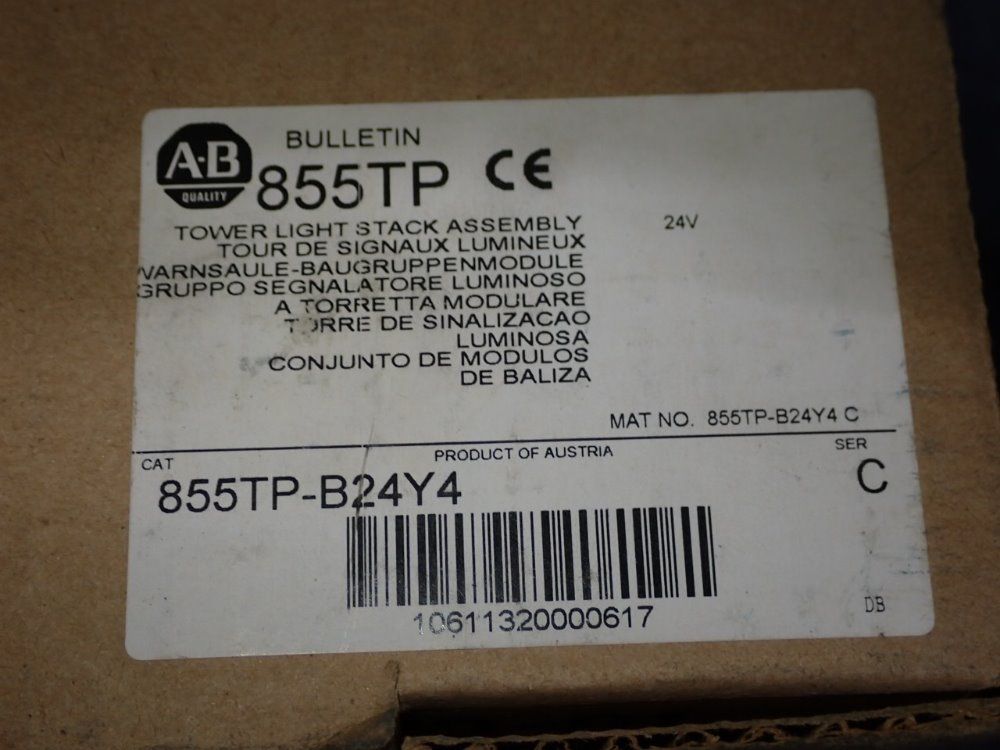 Allen Bradley Tower Light Stack Assembly - 855tp-b24y4