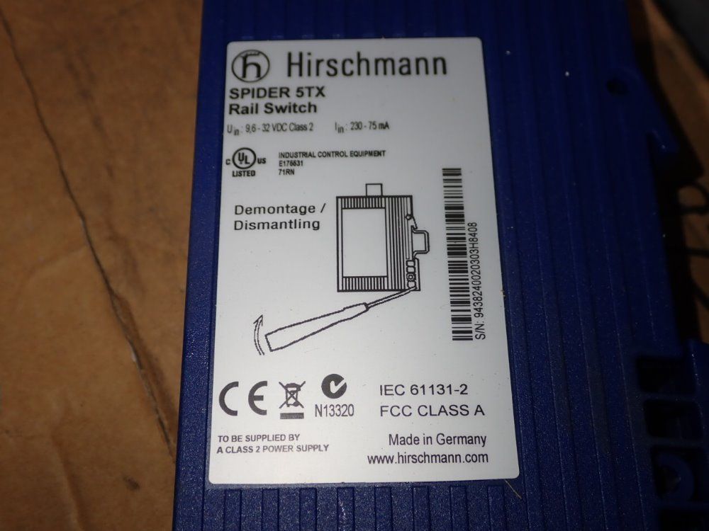 Hirschmann Rail Switch - Spider 5tx