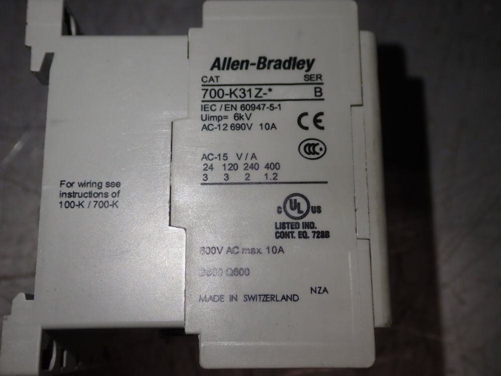 Allen Bradley Starter - 700-k31z