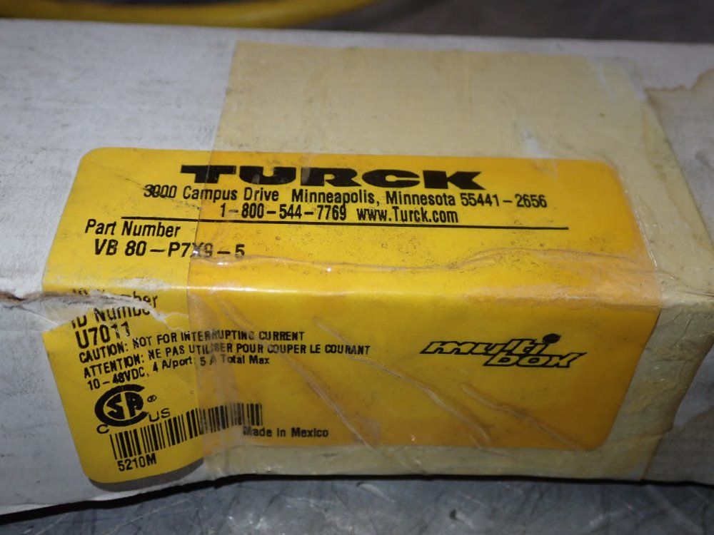 Turck Electrical Cable - Vb 80-p7x9-5