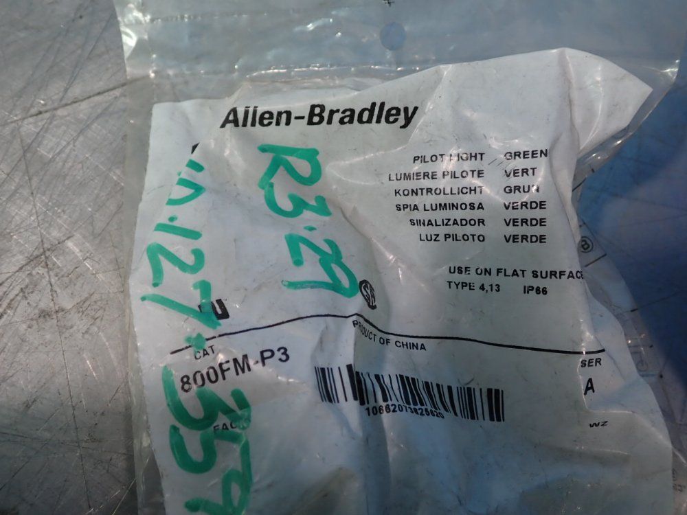 Allen Bradley Pilot Light, Push Button