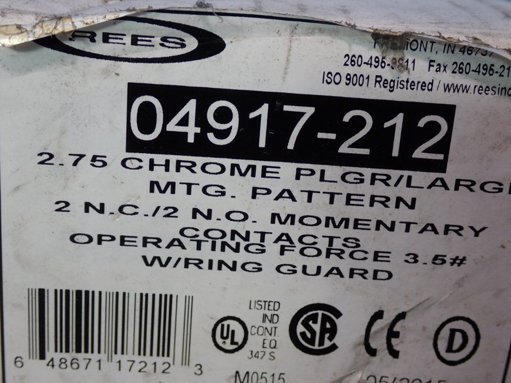 Rees Chrome Plunger Switch - 04917-212