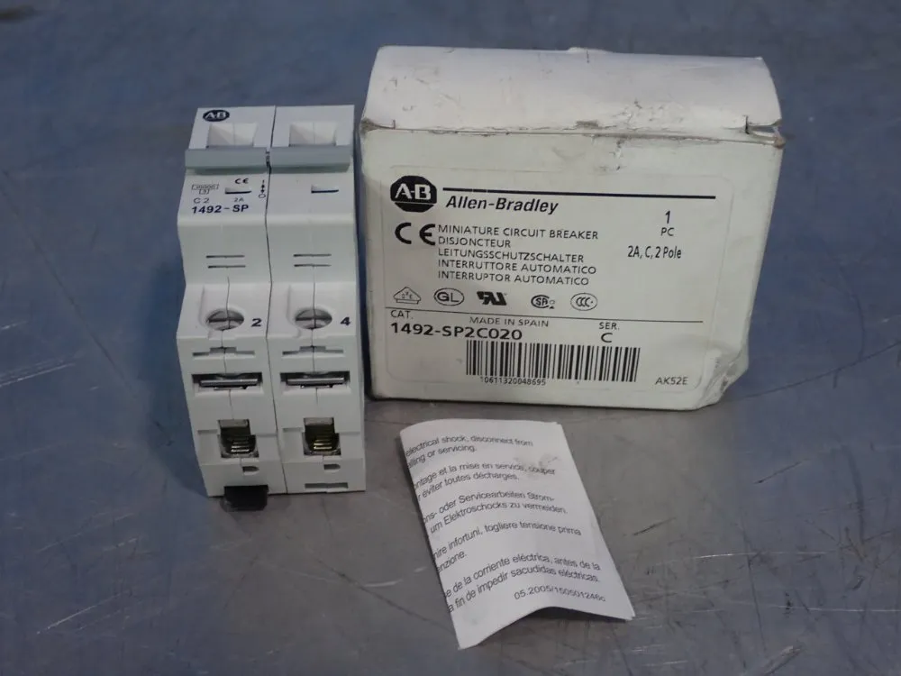 Allen Bradley Miniature Circuit Breaker - 1492-sp2c020