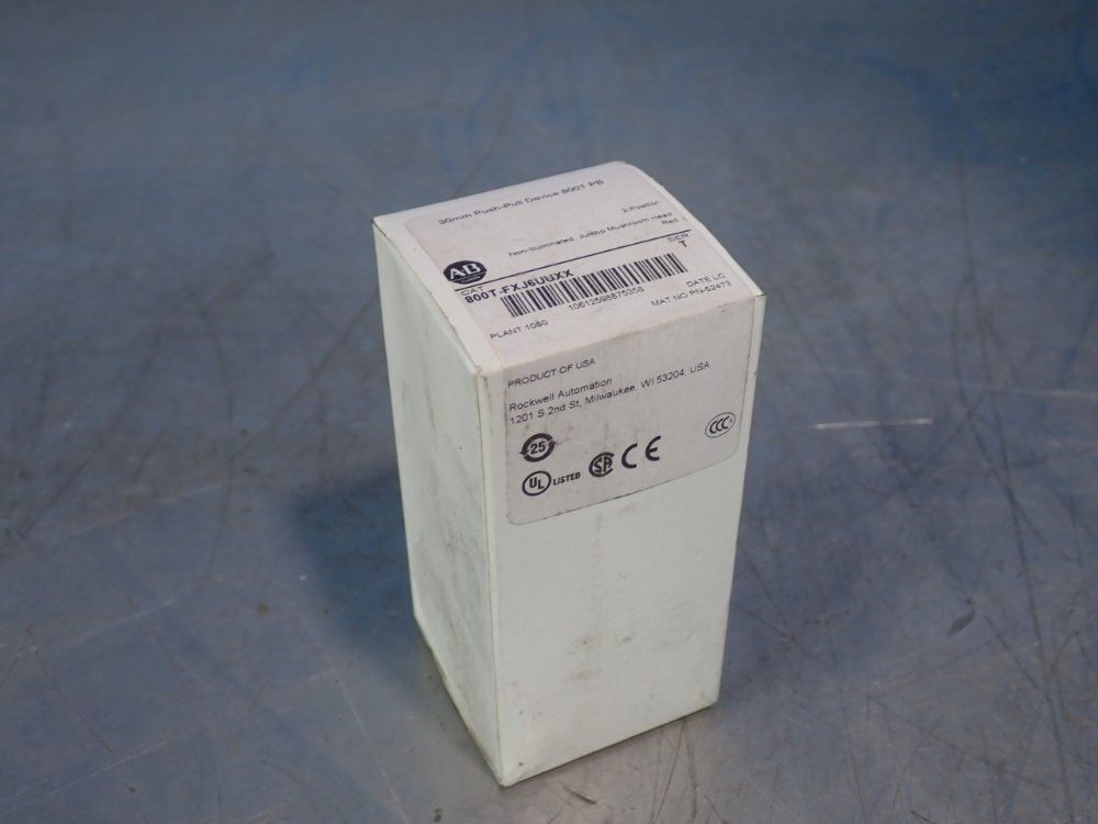 Allen Bradley Push-pull Device - 800t-fxj6uuxx