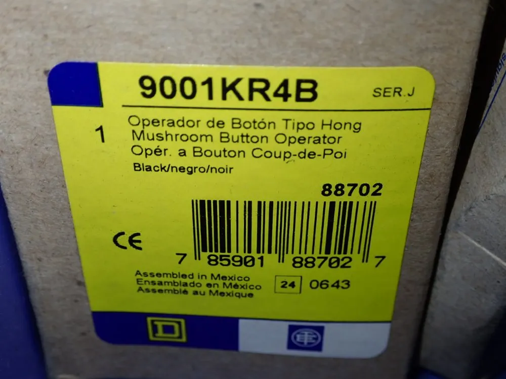 Square D Mushroom Button Operators - 9001kr4b