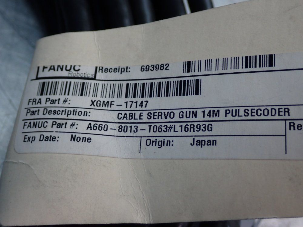 Fanuc Servo Gun Pulsecoder Cable - A660-8013-t063