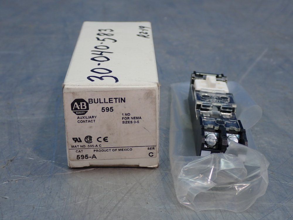 Allen Bradley Auxiliary Contact - 595-a