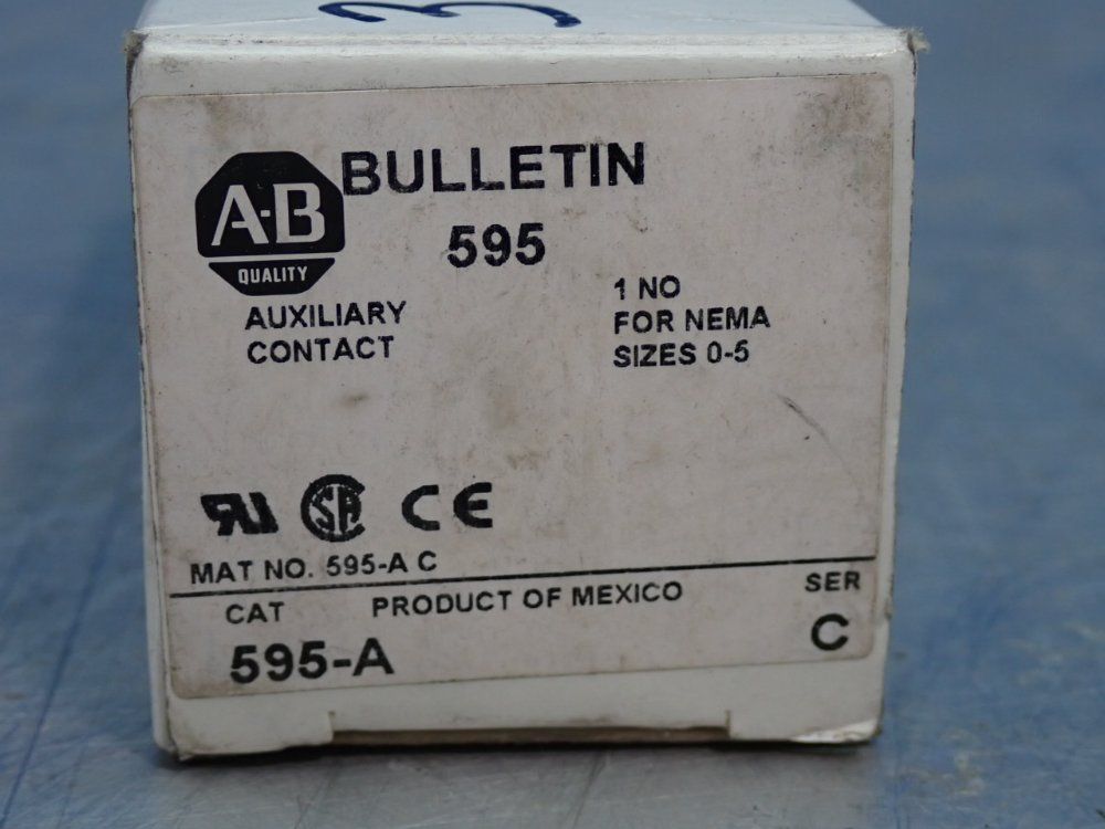 Allen Bradley Auxiliary Contact - 595-a