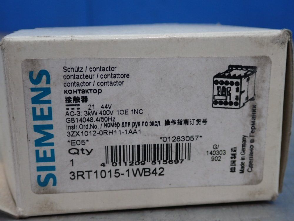 Siemens Contactor - 3rt1015-1wb42