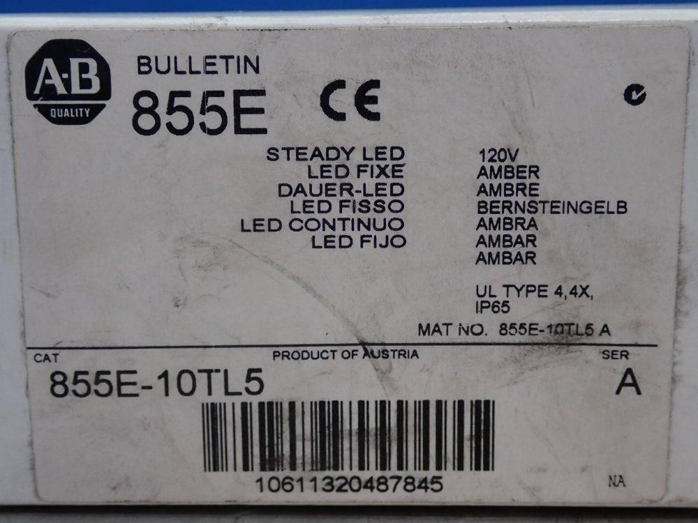 Allen Bradley Steady Led - 855e-10tl5