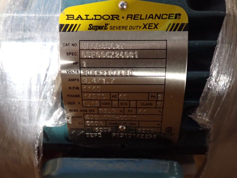 Baldor 1 Hp Motor - Vecp3582t