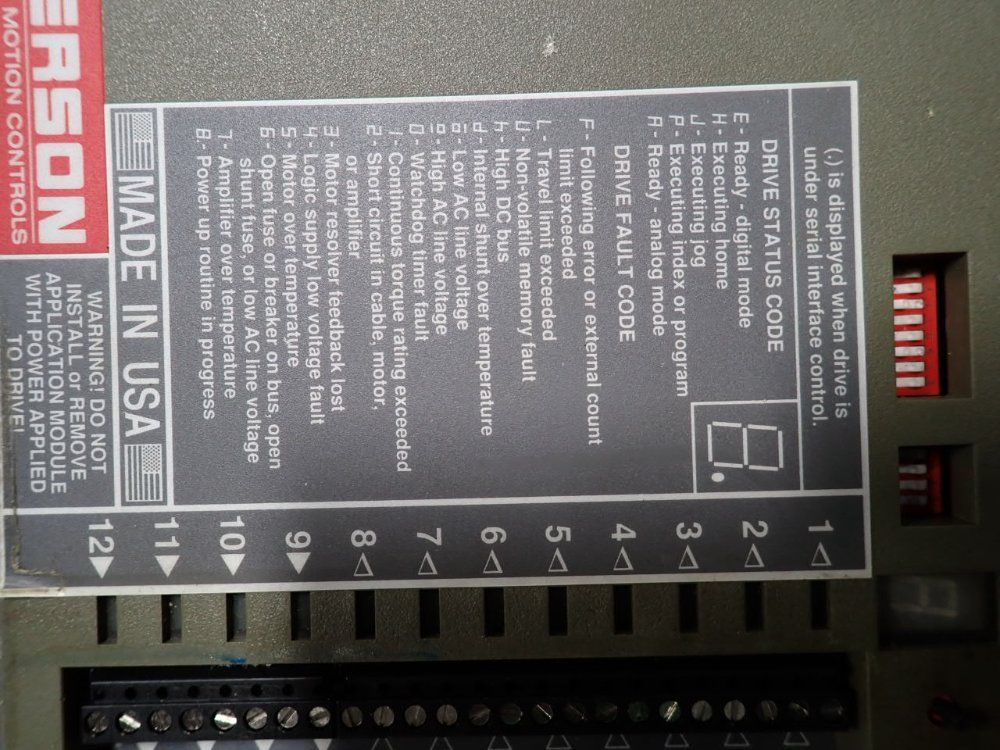 Emerson Electric Positioning Servo Drive - Fx-81000