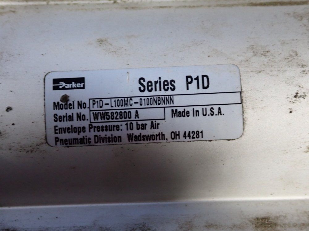 Parker Pneumatic Cylinder - P10-l100mc-01000nbnn