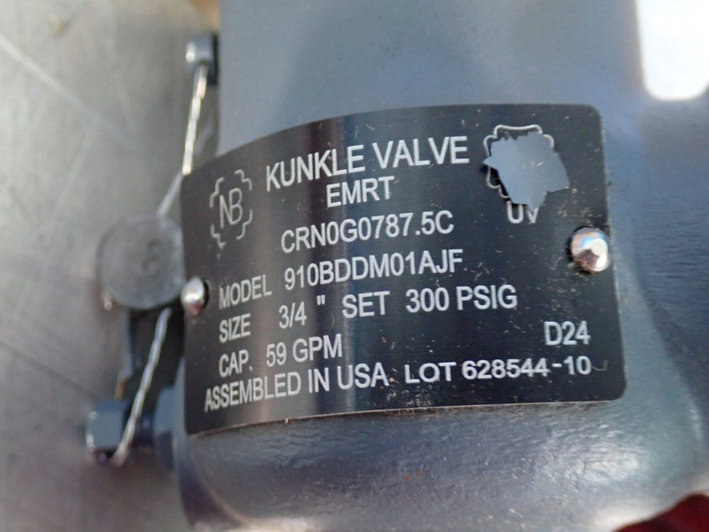 Kunkle Valve 300 Psi Pressure Relief Valve - 910bddm01ajf