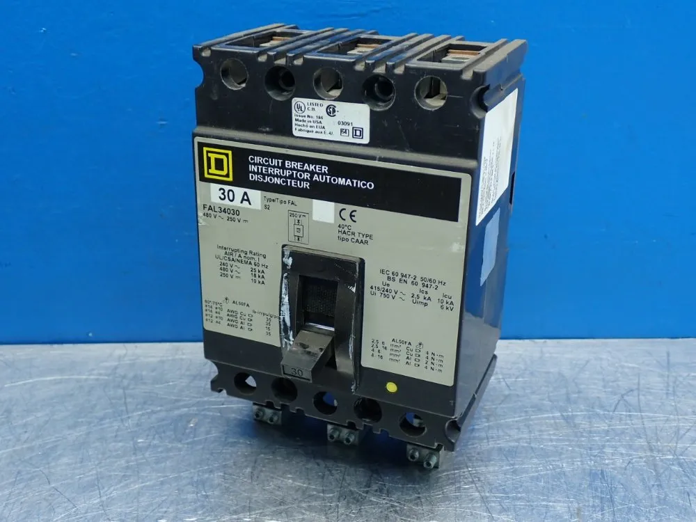 Square D Molded Case Circuit Breaker - Fal34030