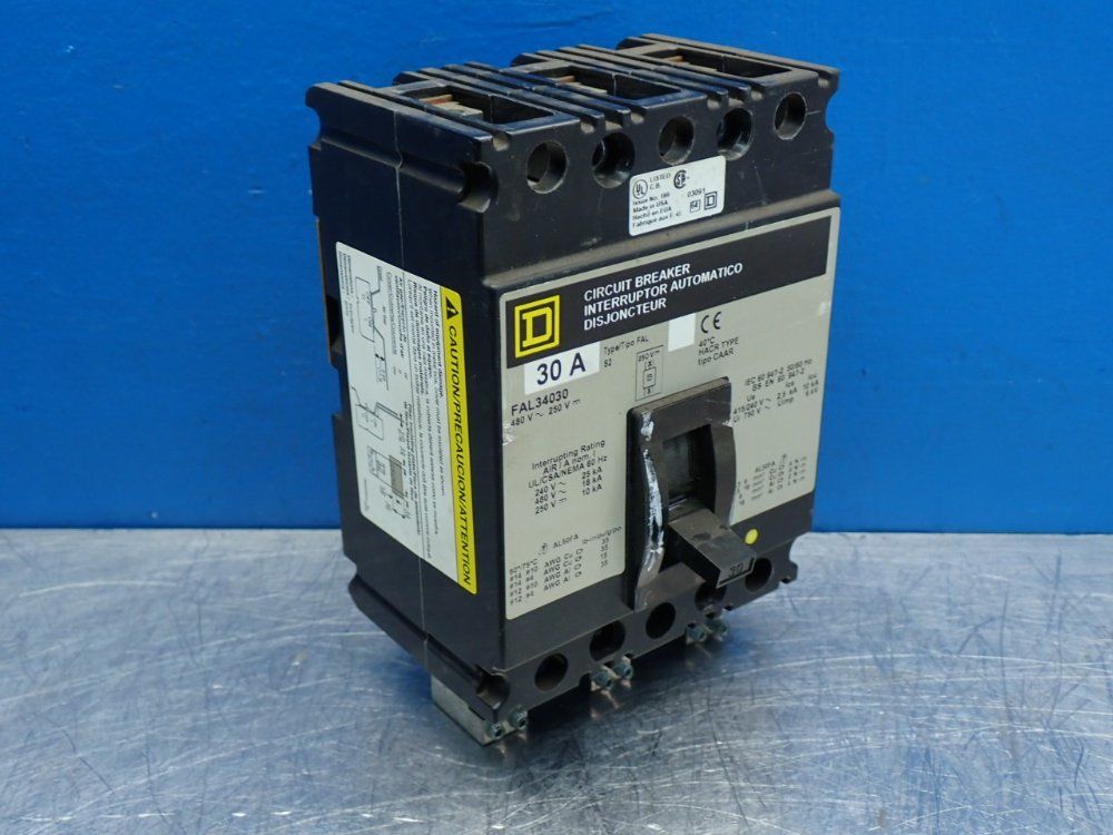Square D Molded Case Circuit Breaker - Fal34030