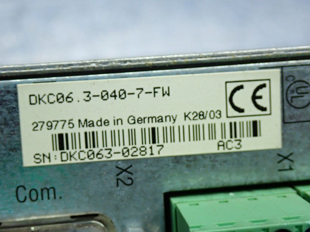 Rexroth Industrial Series-6 Ecodrive 3 Servo Drive - Dkc06.3-040-7-fw
