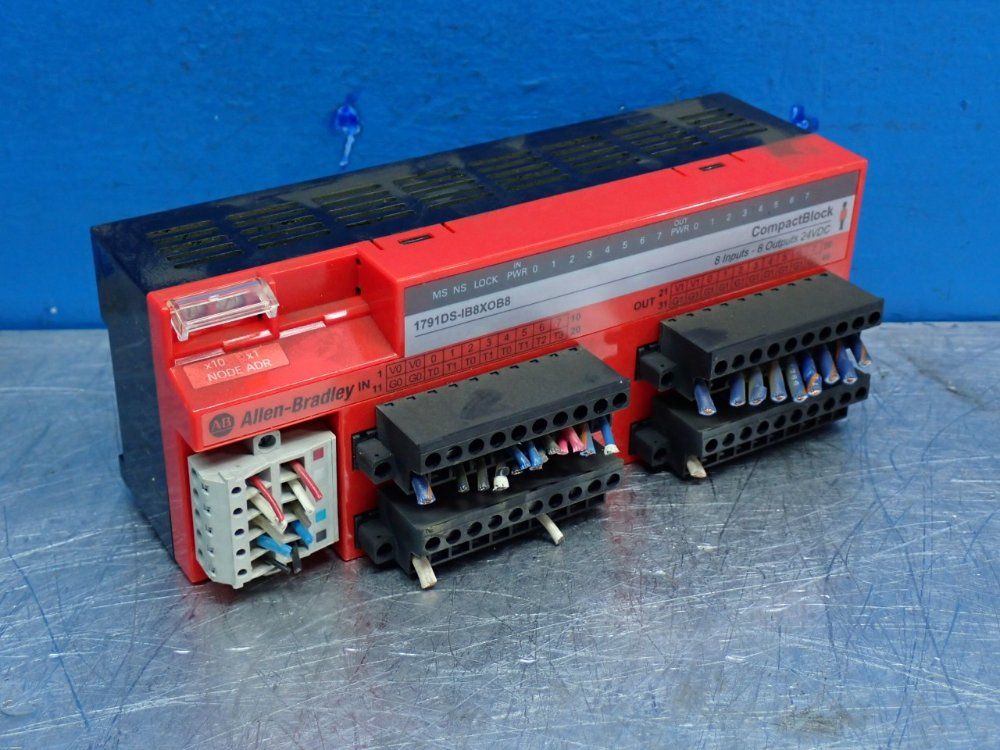 Allen Bradley Guard Compactblock Combination I/o Module - 1791ds-ib8xob8