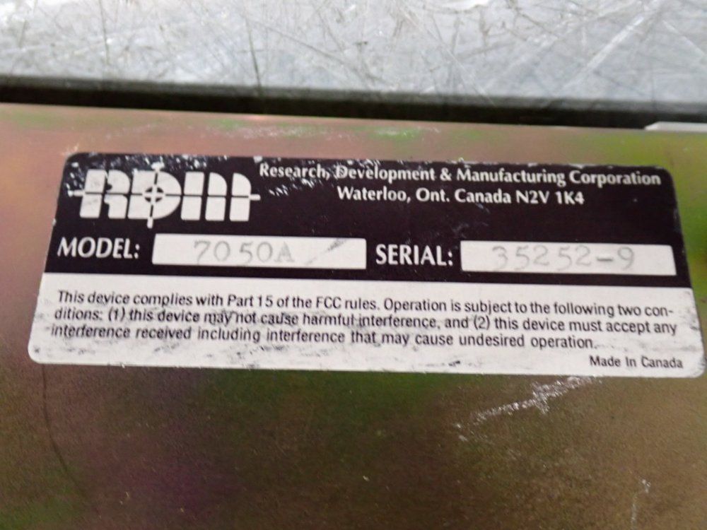 Rdm / Research, Development & Manufacturing Micr Tester - 7050a