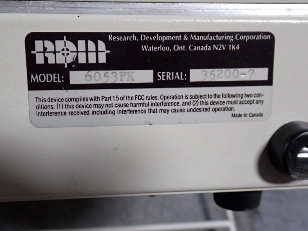 Rdm / Research, Development & Manufacturing Micr Tester - 6053fk