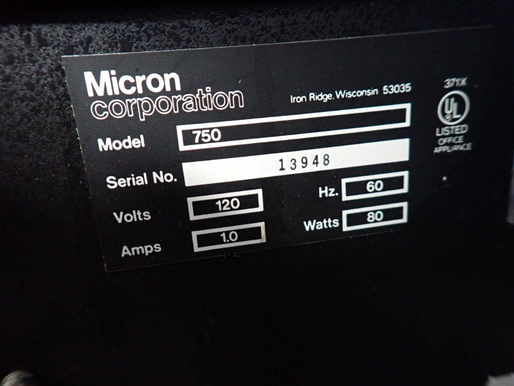 Micron Corp 1 Amp Microfiche Reader - 750