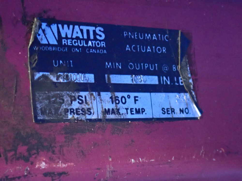 Watts Regulator Pneumatic Actuator