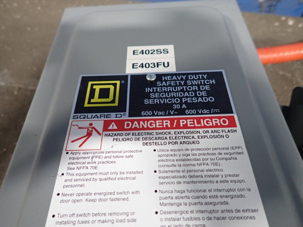 Square D 30 Amps Fusible Disconnect - H361