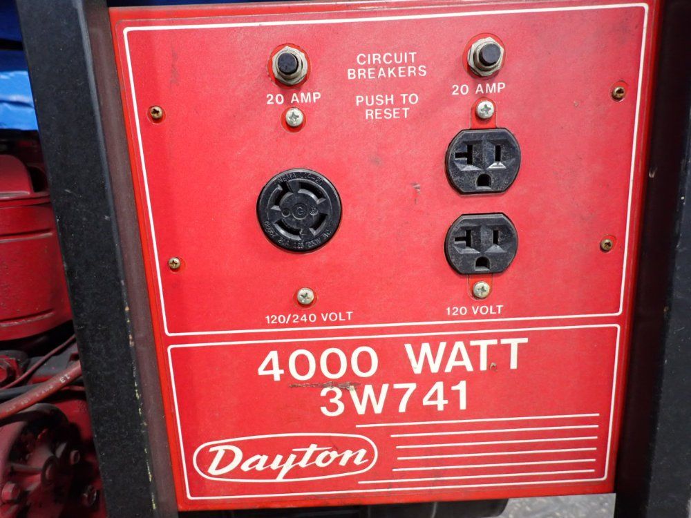 Dayton 4000w Generator - 3w741a