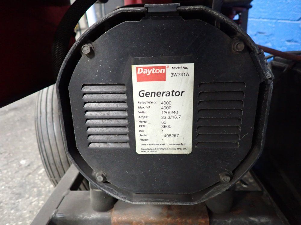 Dayton 4000w Generator - 3w741a