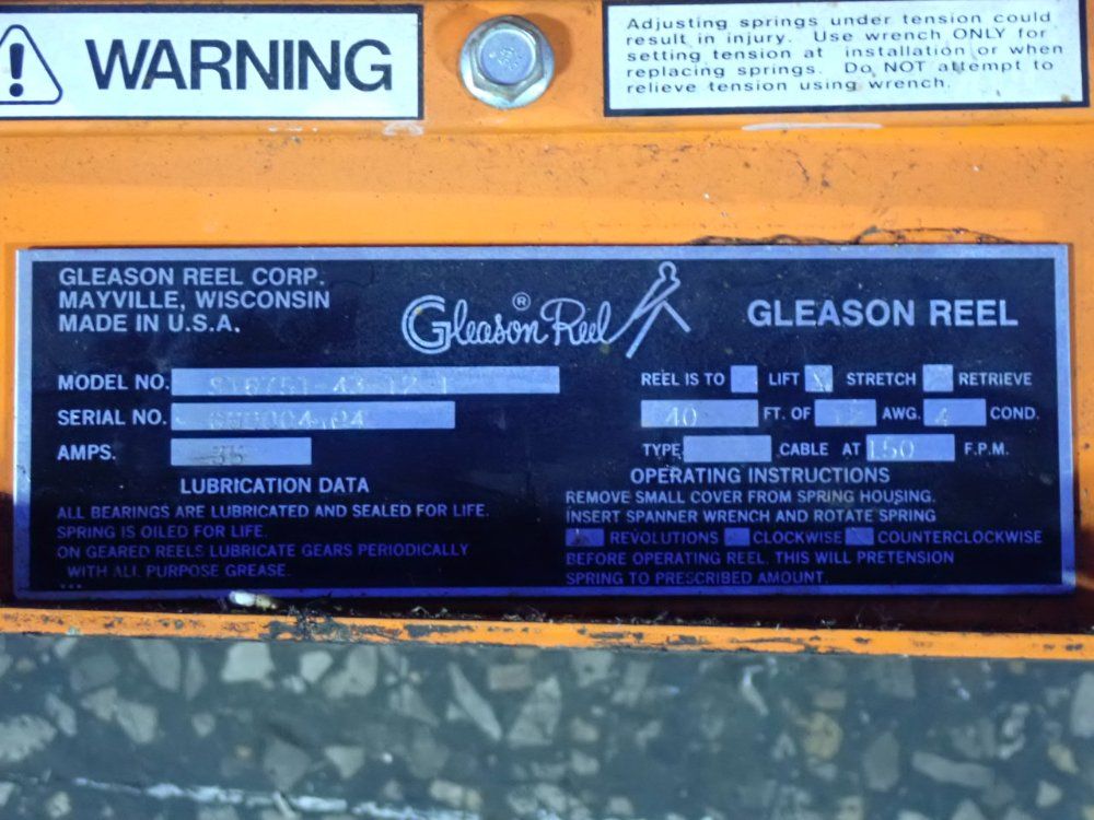 Gleason Reel Reel - S16751-43-12-1