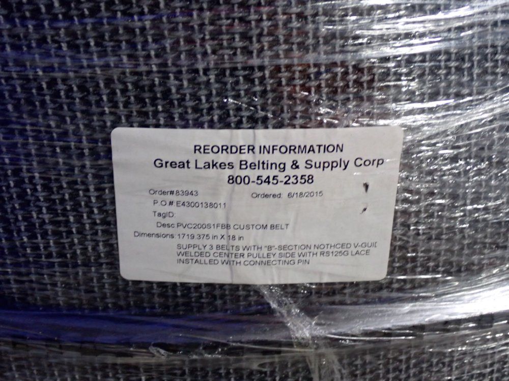 Great Lakes Belts & Supply Custom Belt - Pvc200s1fbb