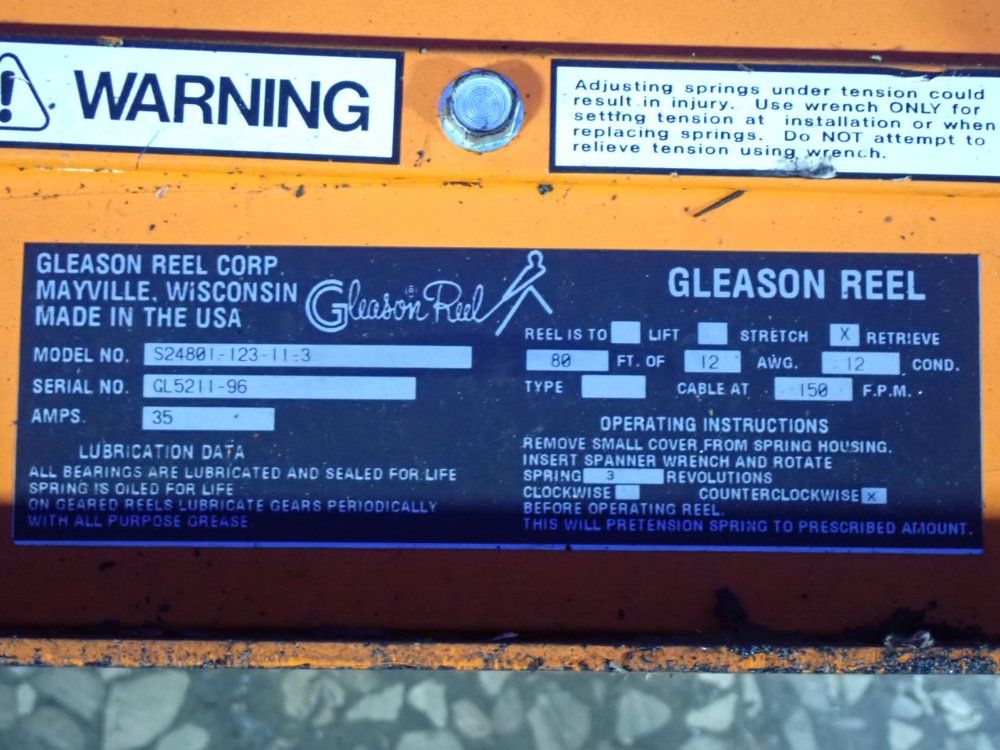 Gleason Reel Reel - S24801-123-11-2=3