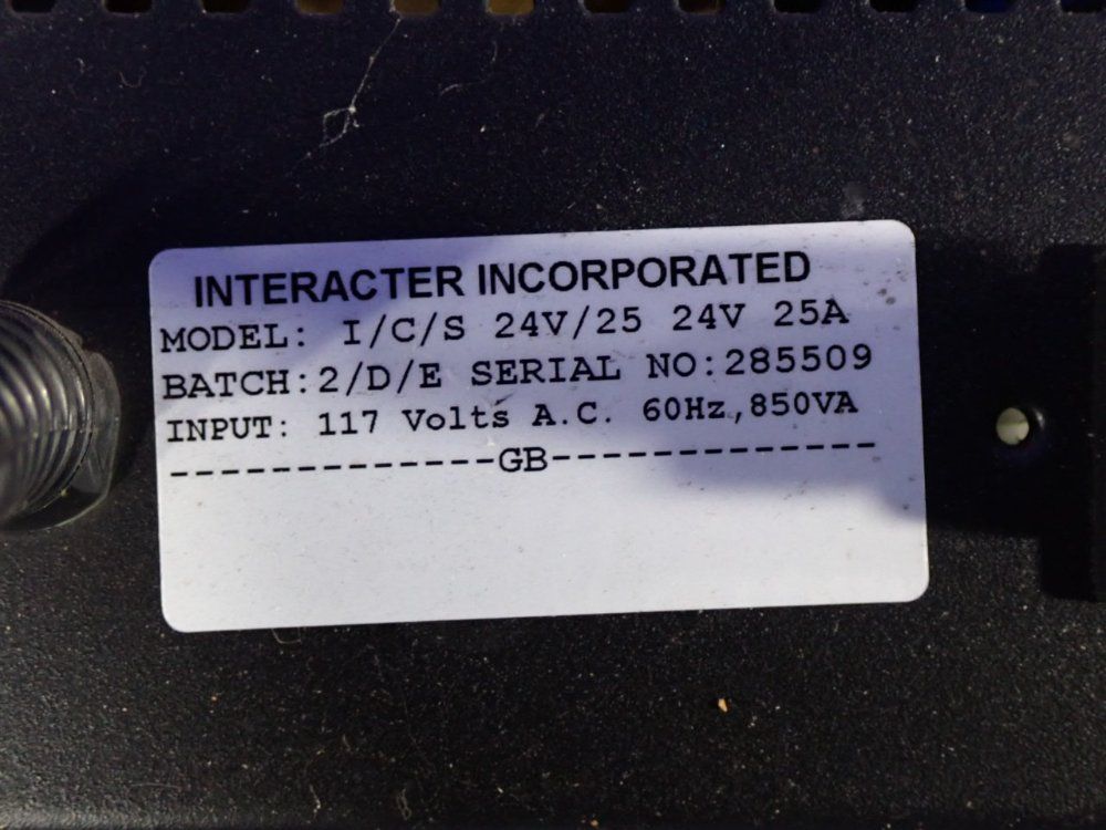 Interacter Battery Charger - I/c/s 24v/25 24v 25a