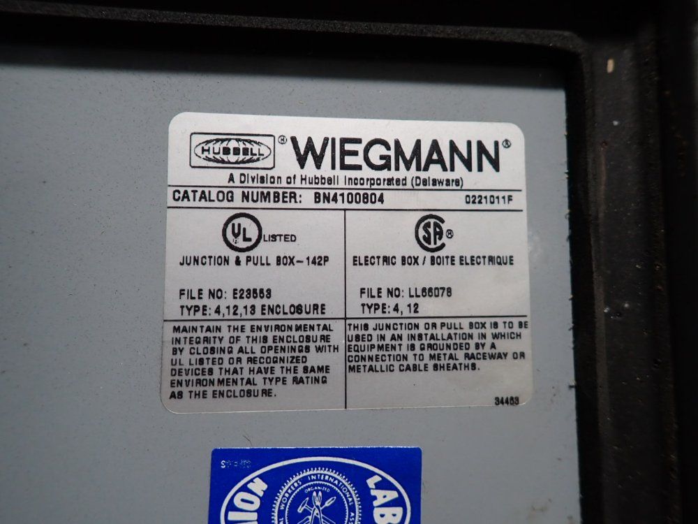 Wiegmann Control Cabinet - Bn4100804