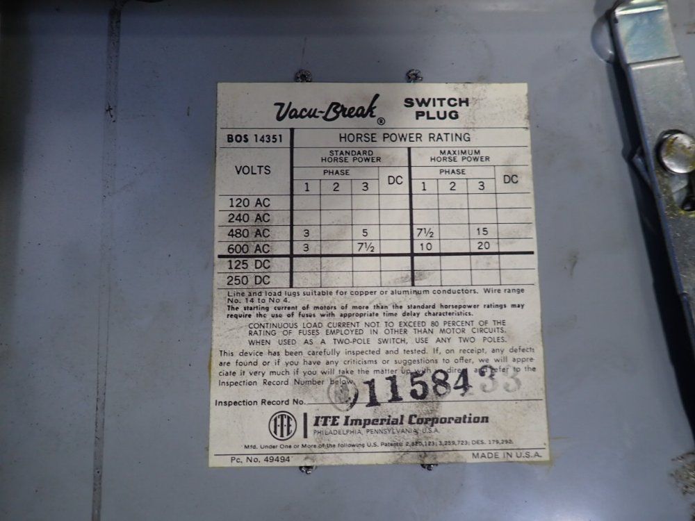 Gould 30a Bus Plug - Bos14351