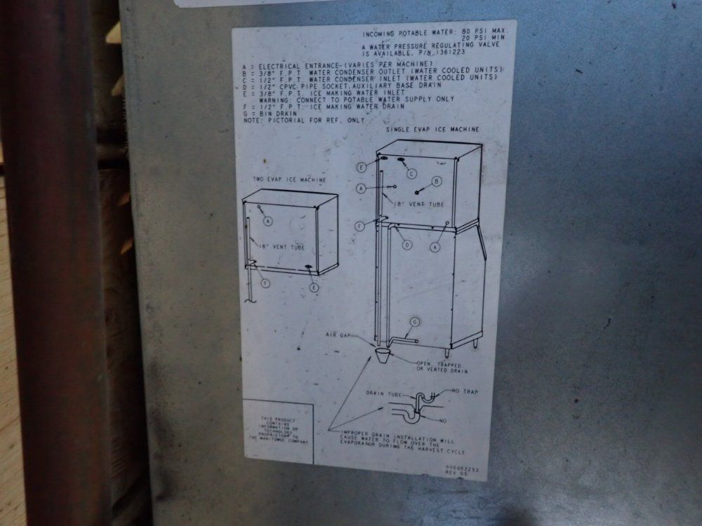 Manitowac Ice Machine - Iy0454a-161
