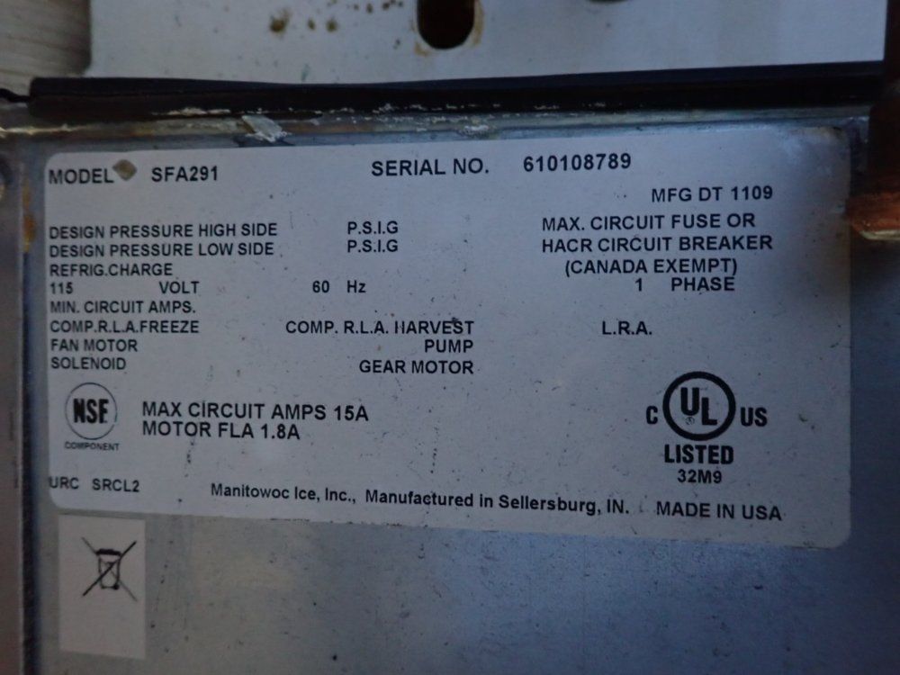Manitowac Ice Machine - Iy0454a-161