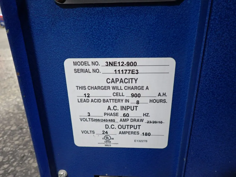 North East 12 Cell 900 A.h. In 8 Hours Battery Charger - 3ne12-900