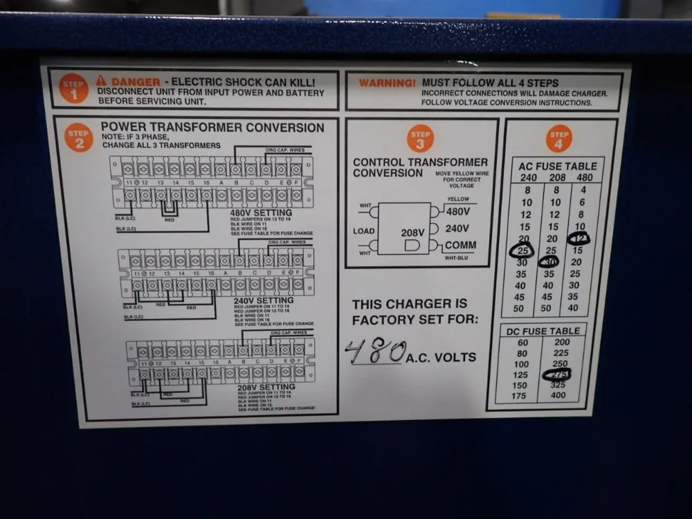 North East 12 Cell 900 A.h. In 8 Hours Battery Charger - 3ne12-900