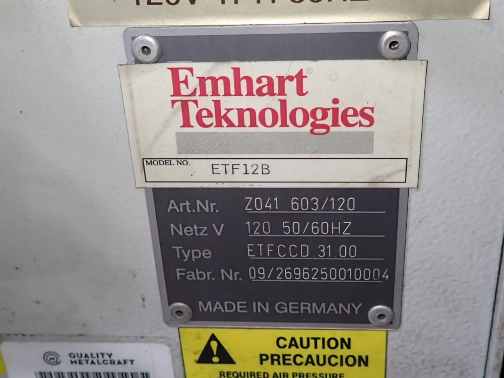 Emhart Teknologies Stud Welder - Etf12b