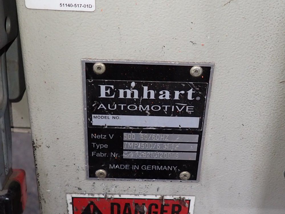 Emhart Weld Controller - Tmp1500/5.31.12