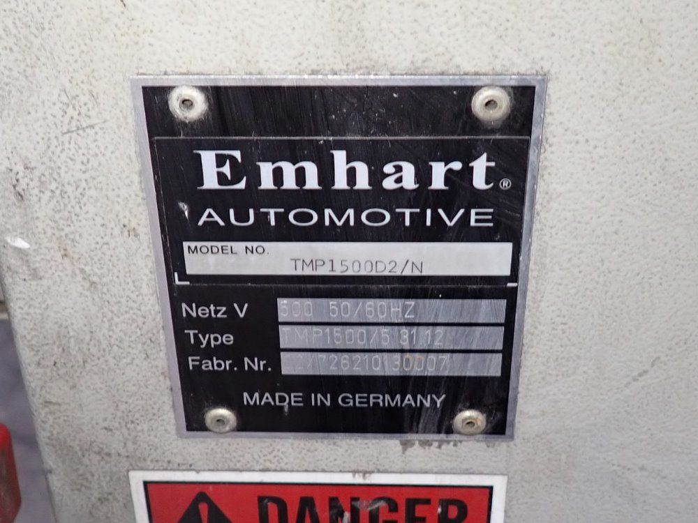 Emhart Weld Controller - Tmp1500d2/n