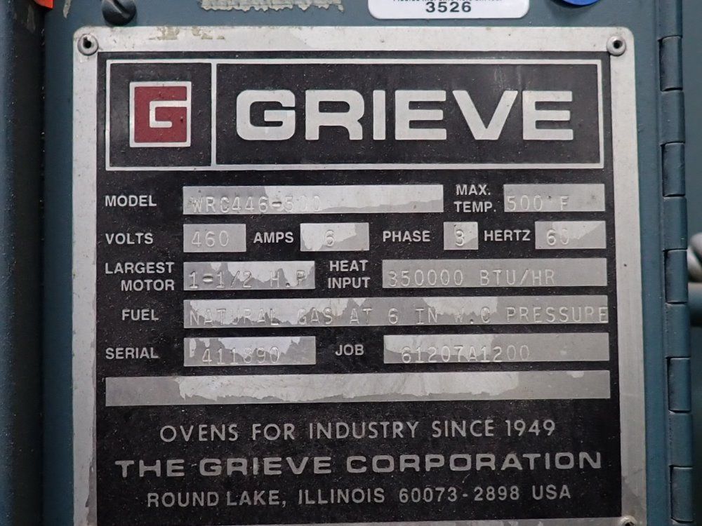 Grieve 500°f Walk In Oven - Wrc446-500