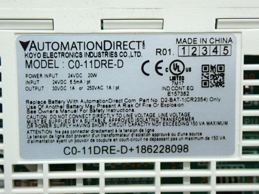 Koyo Electronics Click Ethernet Standard Plc - C0-11dre-d