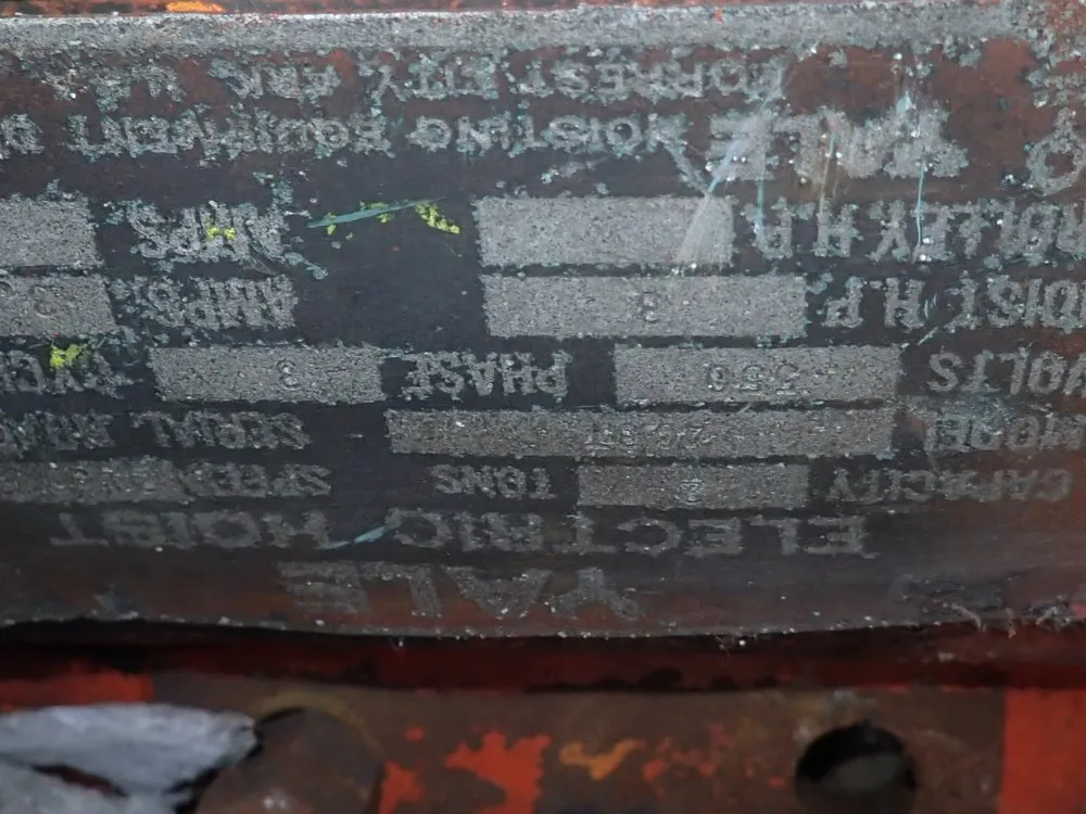 Yale 2 Tons Electric Hoist