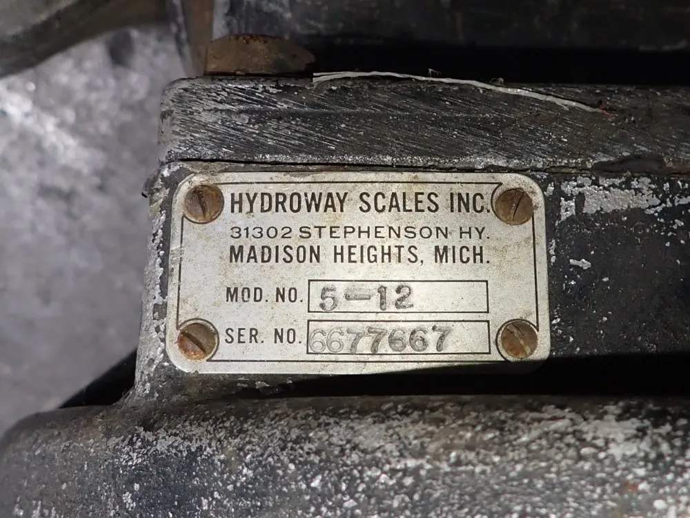 Hydroway Scales Inc 10000 Lbs Crane Weigh Scale - 5-12