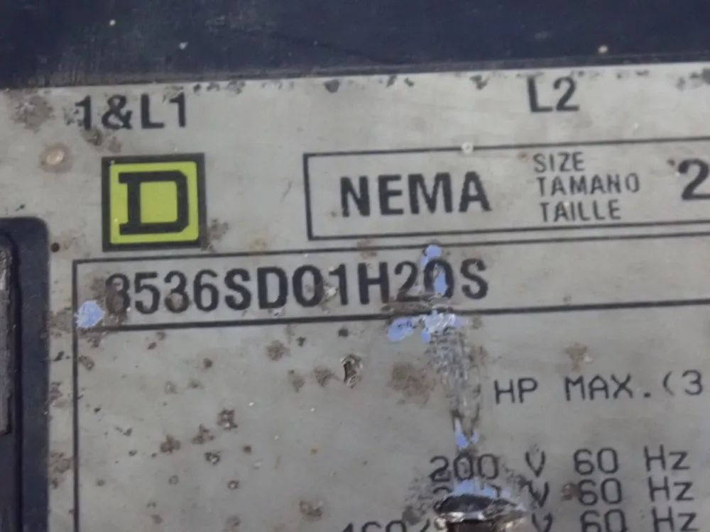 Square D 25 Hp Motor Starter - 8536sd01h20s