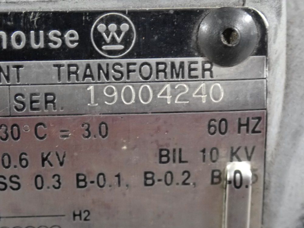 Westinghouse Transformer - Csh Current