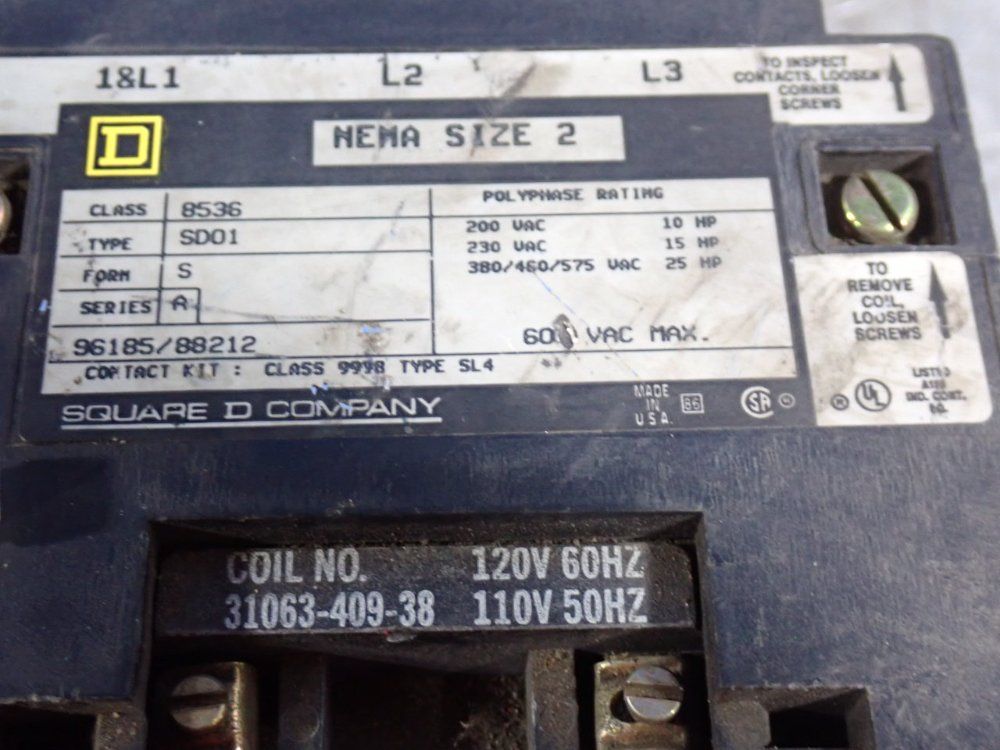 Square D 25 Hp Motor Starter