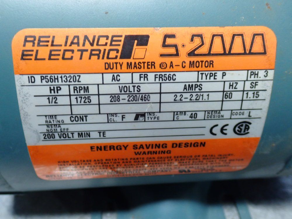 Reliance 0.5 Hp Motor - P56h1320z